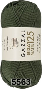 Пряжа Gazzal Giza Matte 125