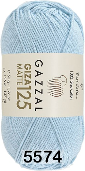 Пряжа Gazzal Giza Matte 125