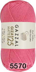 Пряжа Gazzal Giza Matte 125