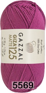 Пряжа Gazzal Giza Matte 125