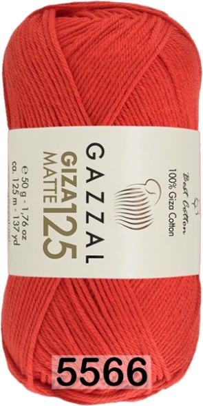 Пряжа Gazzal Giza Matte 125