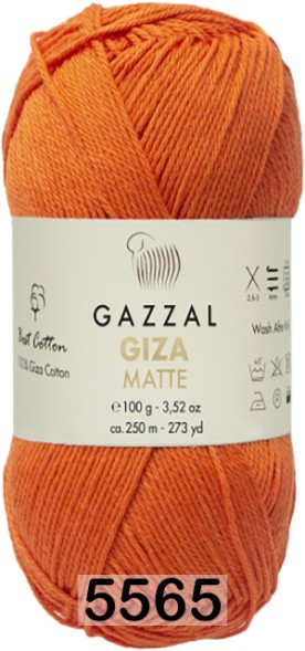 Пряжа Gazzal Giza Matte 125