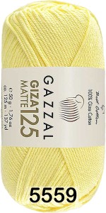 Пряжа Gazzal Giza Matte 125