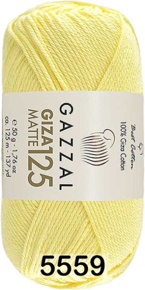 Пряжа Gazzal Giza Matte 125