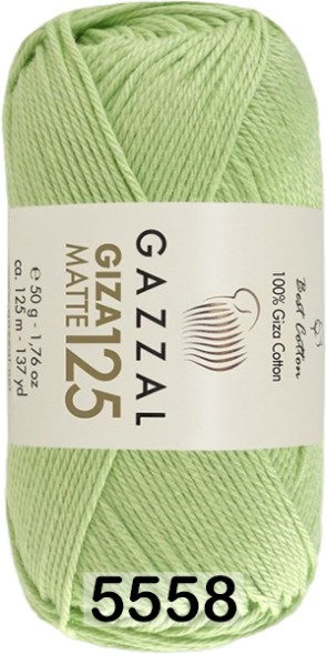 Пряжа Gazzal Giza Matte 125