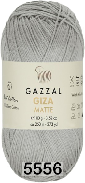 Пряжа Gazzal Giza Matte 125