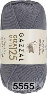 Пряжа Gazzal Giza Matte 125