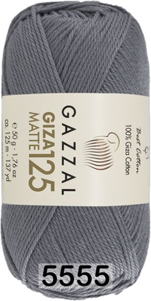 Пряжа Gazzal Giza Matte 125