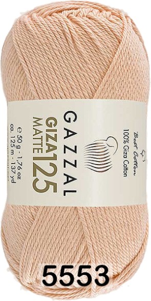 Пряжа Gazzal Giza Matte 125