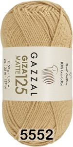 Пряжа Gazzal Giza Matte 125