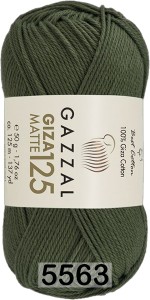 Пряжа Gazzal Giza Matte 125