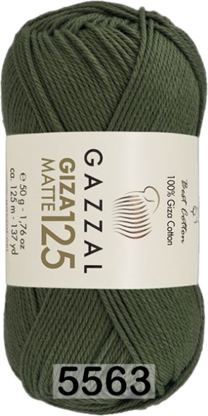 Пряжа Gazzal Giza Matte 125