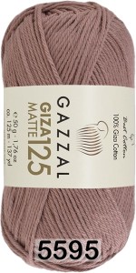 Пряжа Gazzal Giza Matte 125