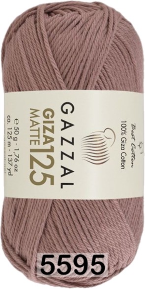 Пряжа Gazzal Giza Matte 125