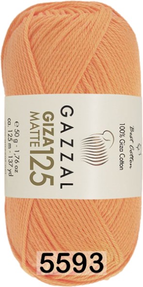 Пряжа Gazzal Giza Matte 125