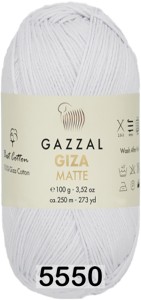 Пряжа Gazzal Giza Matte 125