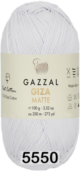 Пряжа Gazzal Giza Matte 125