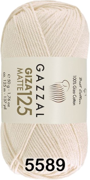 Пряжа Gazzal Giza Matte 125