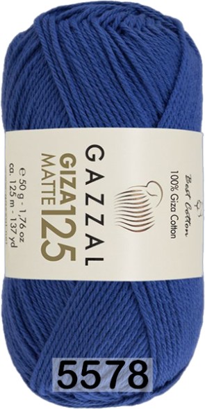 Пряжа Gazzal Giza Matte 125