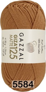 Пряжа Gazzal Giza Matte 125