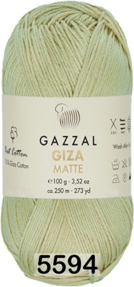 Пряжа Gazzal Giza Matte 125