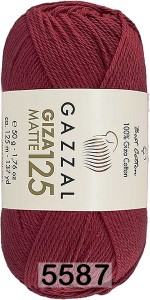 Пряжа Gazzal Giza Matte 125