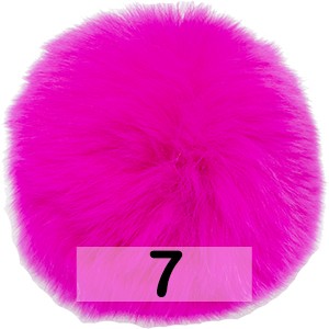 Помпон из Меха Кролика  6-9 см