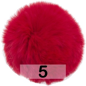 Помпон из Меха Кролика  6-9 см