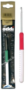 Крючок Addi с пластиковой ручкой