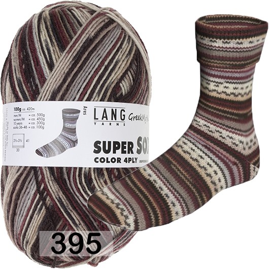 Пряжа Lang Yarns Super Soxx Color 4-Fach
