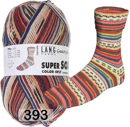 Пряжа Lang Yarns Super Soxx Color 4-Fach