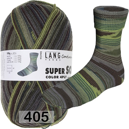 Пряжа Lang Yarns Super Soxx Color 4-Fach