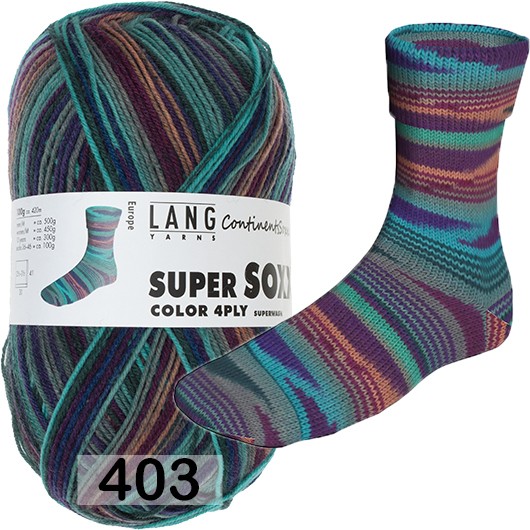 Пряжа Lang Yarns Super Soxx Color 4-Fach