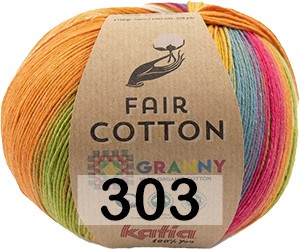 Пряжа Katia Fair Cotton Granny —