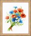 Набор для вышивания Риолис 1576 Букетик с васильками, 15*18 см в Санкт-Петербурге