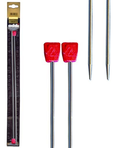 Спицы Addi никелированные прямые 35 см в Керчи