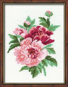 Набор для вышивания Риолис 815 Пионы, 20*26 см
