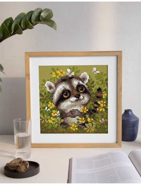 Алмазная мозаика Риолис АМ0083 Енотик, 20*20 см