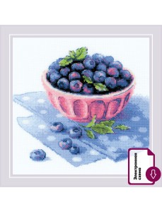 Набор для вышивания Риолис 2168 Голубика садовая, 20*20 см