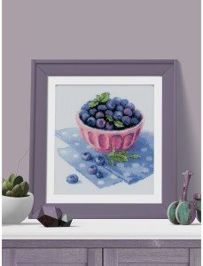 Набор для вышивания Риолис 2168 Голубика садовая, 20*20 см