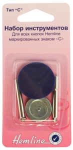 НАБОР ИНСТРУМЕНТОВ ДЛЯ УСТАНОВКИ КНОПОК ТИП "C"