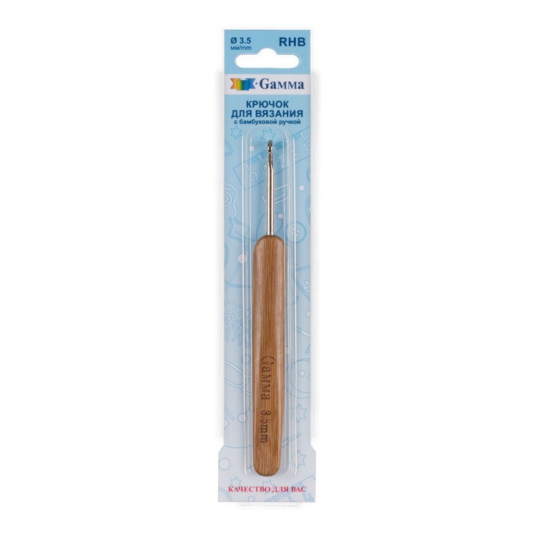Крючок rhb с бамбуковой ручкой gamma