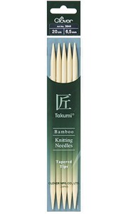 Спицы Clover Takumi чулочные бамбуковые