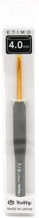 Крючок для вязания с ручкой "etimo" tulip