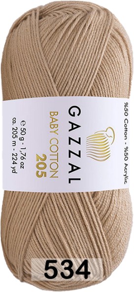 Пряжа Gazzal Baby Cotton 205
