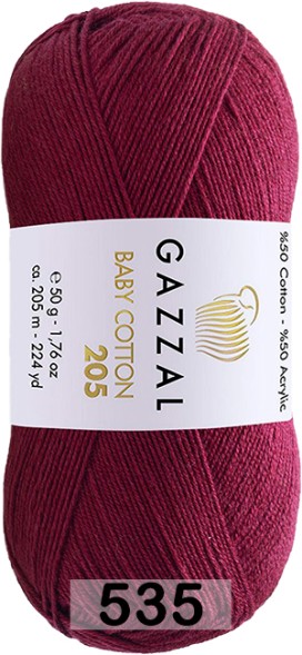 Пряжа Gazzal Baby Cotton 205