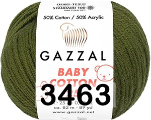 Пряжа Gazzal Baby Cotton 25