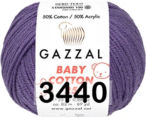 Пряжа Gazzal Baby Cotton 25