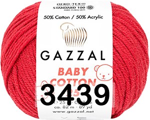 Пряжа Gazzal Baby Cotton 25