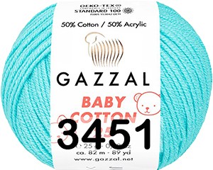 Пряжа Gazzal Baby Cotton 25